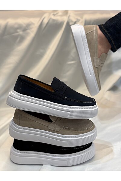 Avni Ceylan Suede Leather Comfortable Ballerina Shoes