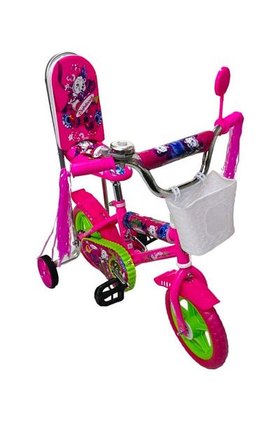 BabyCara Bike Size 10 Inch with Back Support and Reverse Walking & Supported Wheels For Kids 3 to 4 Years