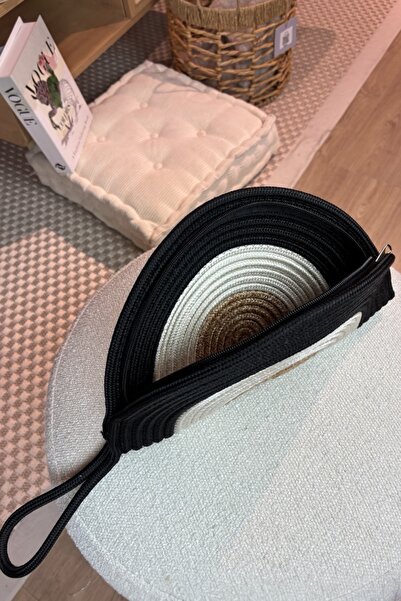 MaVaux Moss Zippered Straw Jute Vegan Clutch Bag