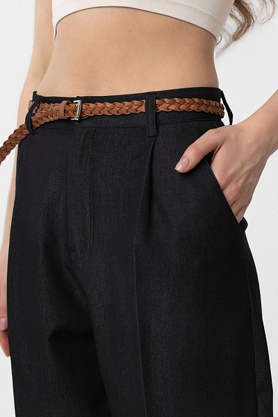 Antioch Tan Knitted Thin Women's Belt