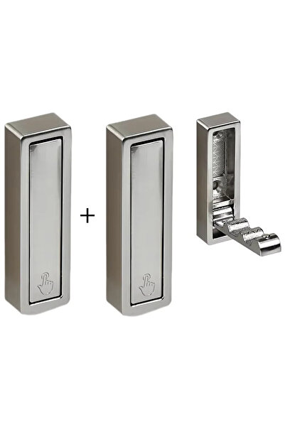 Microcase Çinko Kaplama Bas Açıl Pratik Askılık Anahtar Şapka Eşya Havlu vb Askılık - AL5181 2 ADET