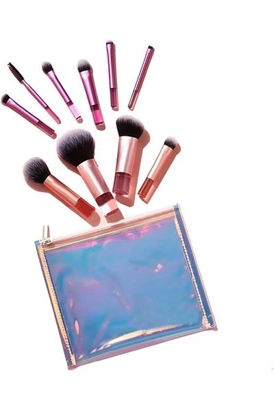 Real Techniques Travel Fantasy Mini Brush Kit 10 Piece Set Purple