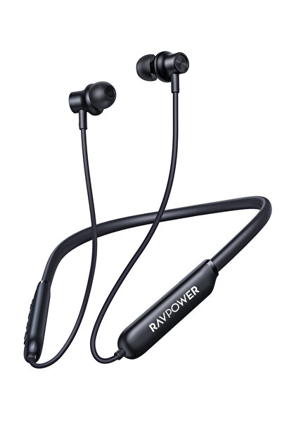 RavPower Bluetooth Neckband Earphones, 40Hrs Playtime, Sweat & Waterproof, Ma...