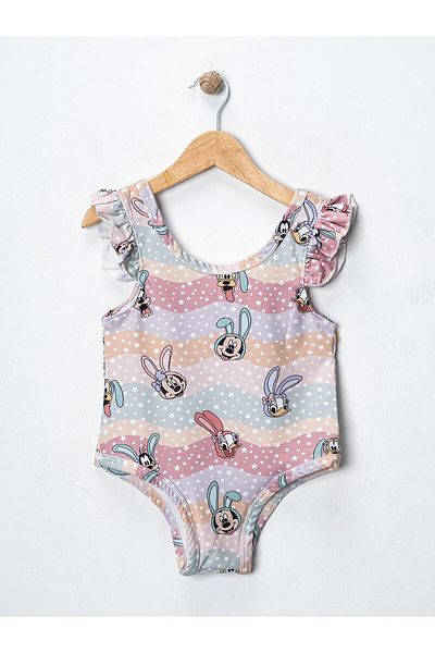 MAXI DRY Patterned Girl's Swimsuit 1-5 Years