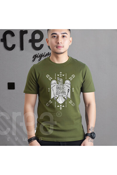 Crea Eymer Wear Romanina Culture Логотип Цифровий друк Бавовняна футболка з в...