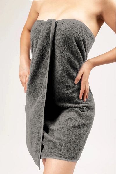 Elaganya Anthracite Gray Cotton Bath Shower Towel - 70X140 cm Body Beach Towel