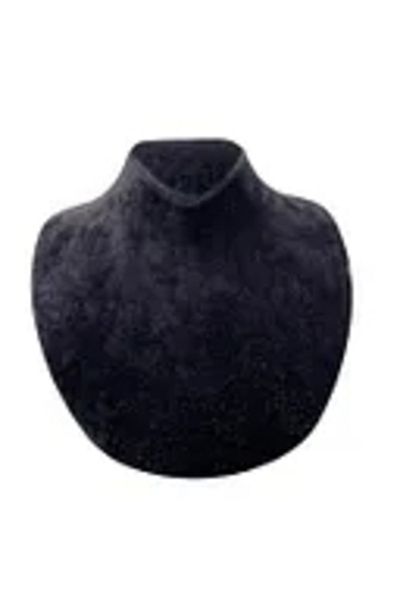 MeGass Dekor Domestic Production Suede Fabric Rose Mannequin Black Color 20/18 cm Necklace Choker Jewelry Display Mannequin