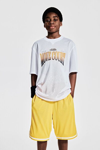 H&M Baskılı File Spor Üstü DryMove™