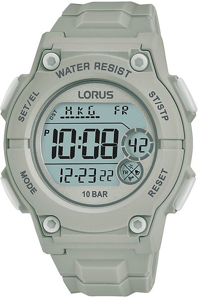 Lorus Ceas unisex R2335PX9 Sport Gri argintiu cu cadran gri