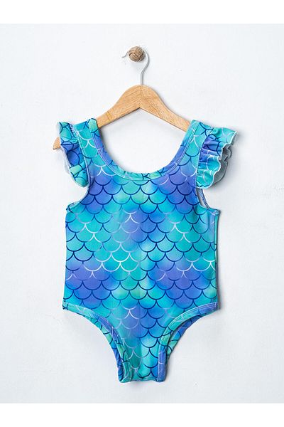MAXI DRY Patterned Girl's Swimsuit 1-5 Years