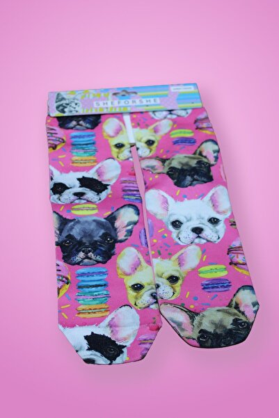 Miniso Eğlenceli Köpek Desenli Soket Çorap