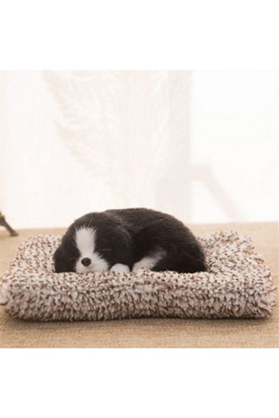 Choice Black Stuffed Toys Lovely Simulation Animal Labrador/husky Doll Plush Sleeping Dogs Toy Kids Toy Dec