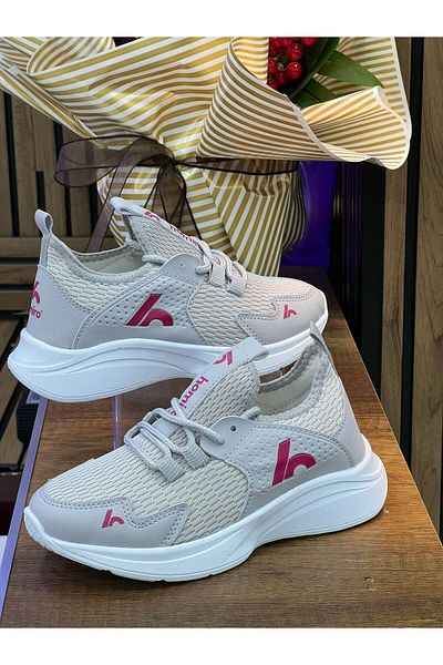 homiro Lace-Up Unisex Children's Sports Shoes-Ice-Fuji-Pink