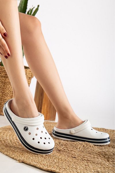 PLN SHOES شبشب يومي للجنسين باللون الأبيض من Sabo Doctor Nurse Hospital Chef Cross مقاوم للماء وشبشب منزلي