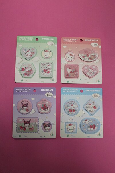 Miniso Sanrio Lisanslı Çilek Koleksiyonu Yapışkanlı Kumaş Sticker