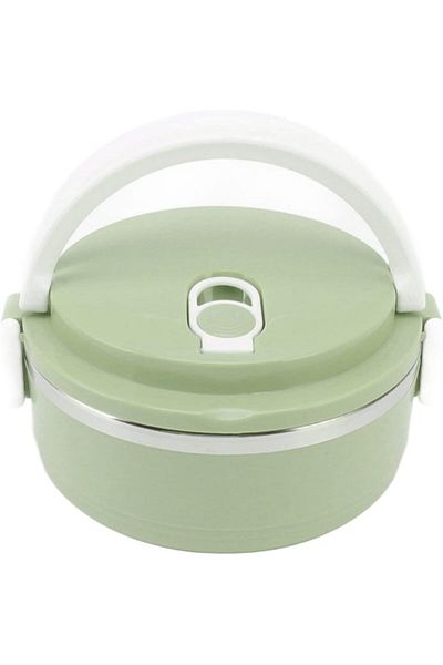 British Chef Lunch Box 600ml, Portable Stainless Steel Thermal Insulated Rice Nooddles Lunch Box Single Layer