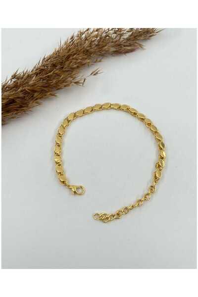 YDSACCESSORY سوار فولاذي ملون بدون ترتر شعير ذهبي / 316 لتر