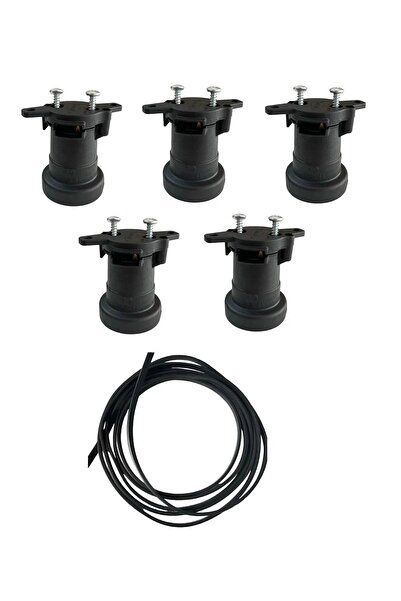 OKYANUSAYD Bahçe Aydınlatma E27 Su Geçirmez İğneli Duy Dış Mekan (5 Duy, 5Met...