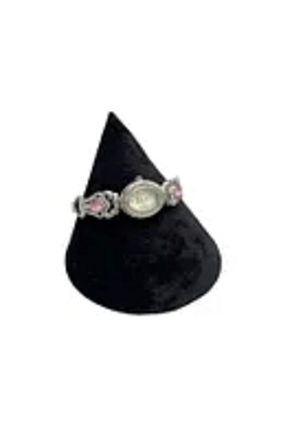 MeGass Dekor Domestic Production Funnel Model Suede Fabric Black Color 8/8 cm Bracelet-Watch Display Stand