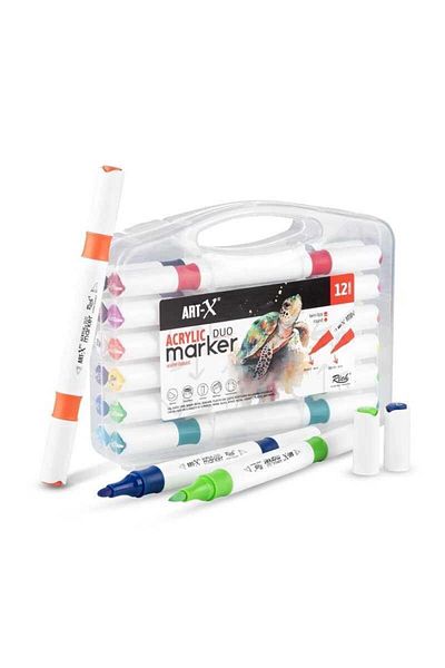 Artx Rich Art-X Acrylic Marker Duo 12Li Set 18057
