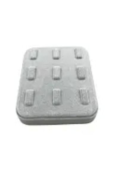 MeGass Dekor Domestic Production Suede Fabric Gray Color 12/11 cm Multi-Claw Ring Display Accessory