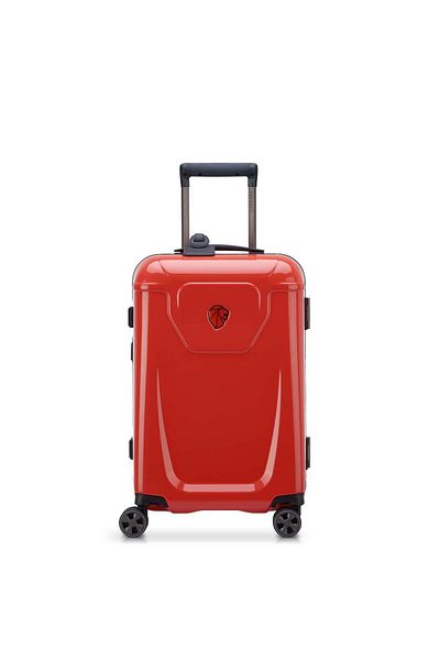 Peugeot Voyages 55cm Hardcase 4 Double Wheel Cabin Luggage Trolley Silver