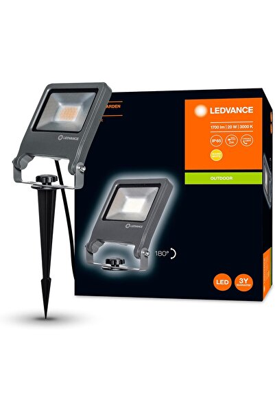 Ledvance جهاز عرض LED للحديقة، ضوء أبيض دافئ للتطبيقات الخارجية، مقاوم للماء IP65