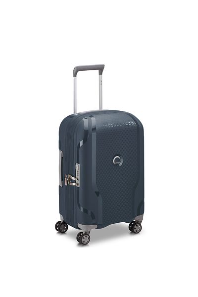 Delsey Clavel 83cm Hardcase 4 Double Wheel Expandable Check-in Luggage Trolley Blue Jean