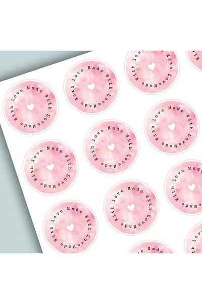 birikiyedi Thank You Sticker - 3.5 cm 105 Pcs Bird Adhesive Glossy