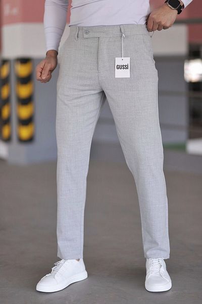 DOPPİO'N DENİM Pantaloni pentru bărbați, slim fit, din țesătură lycra elastică