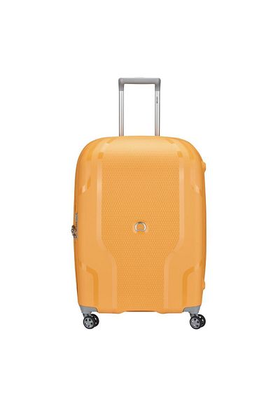 Delsey Clavel 70cm Hardcase 4 Double Wheel Expandable Check-in Luggage Trolley Yellow
