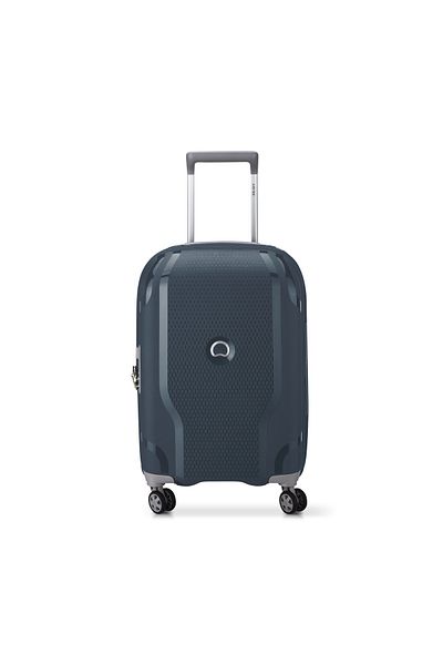 Delsey Clavel 83cm Hardcase 4 Double Wheel Expandable Check-in Luggage Trolley Blue Jean