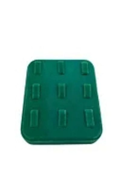MeGass Dekor Domestic Production Suede Fabric Green Color 12/11 cm Multi-Taloned Ring Display Accessory
