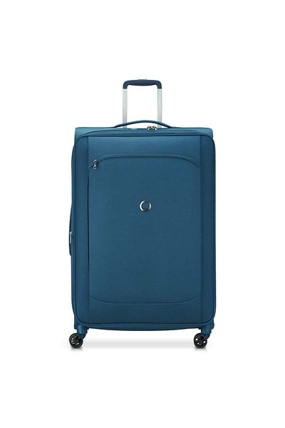 Delsey Montm Air 2.0 Softcase 83cm Expandable 4 Double Wheel Check-in Luggage Trolley Recycled Light Blue