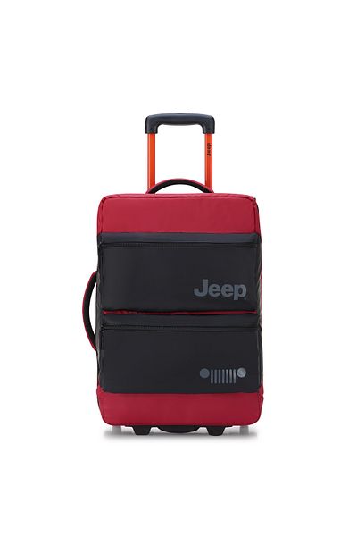 Jeep Js006B 55 cm Softcase 2-Wheel Trolley Duffle Tomato