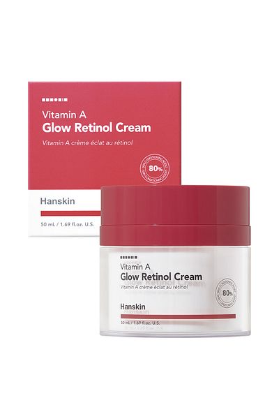 Hanskin Vitamin A Glow Retinol Cream - Anti-Aging, Tone Equalizer, Brightening - 50 Ml