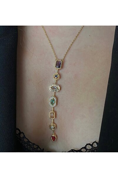 Kadın Vip Colorful Stone Necklace