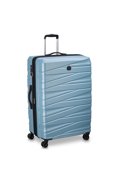 Delsey Tiphanie 82cm Hardcase Expandable 4 Double Wheel Check-in Lugggae Trolley Aqua