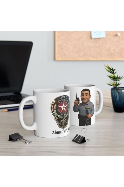 sıradışıhediyem kişiye özel güvenlik kupa bardak