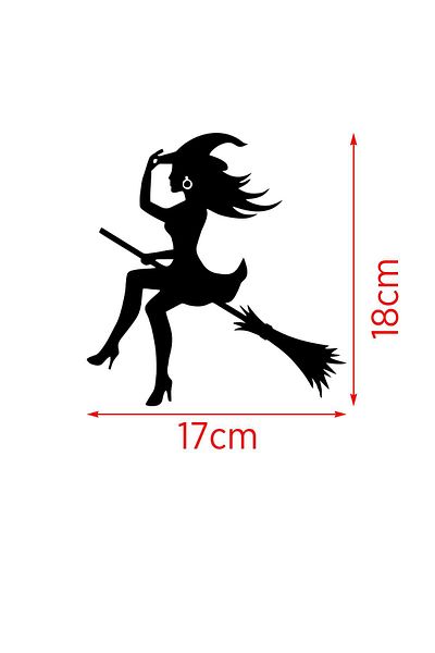 MIGNATIS Vrăjitoare cu mătură Auto Car Sticker Lipire