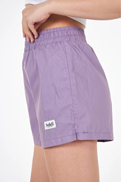 Jardin du Soleil %100 Pamuk Yüksek Bel Patlı Şort