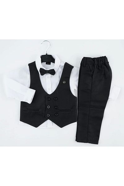 Mc Emirix Kids Wear Solid Color 6 Button Vest Suit