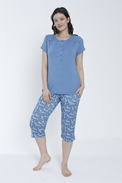 Cicikom BUYUK BEDEN KAPRI PIJAMA TAKIM