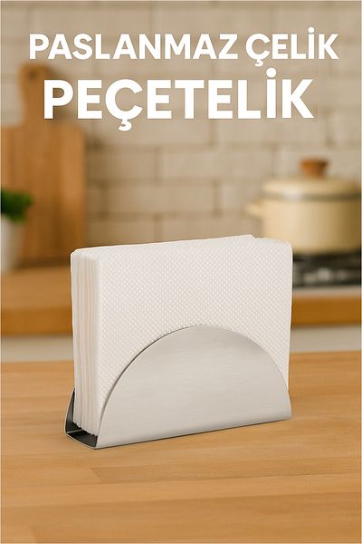FİTHOME Stainless Steel Modern Napkin Holder