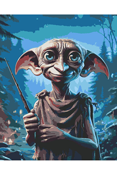 wombhobby DOBBY Sayılarla Boyama Seti 40x50 Çerçeveli (Kasnağa ) Gerili