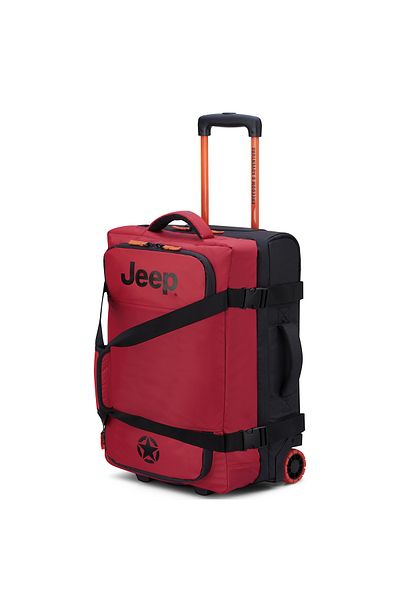 Jeep Js005A 55 cm Softcase 2-Wheel Trolley Duffle Tomato