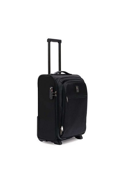 Delsey Omega 45cm Softcase 2 Wheel Cabin Luggage Trolley Black