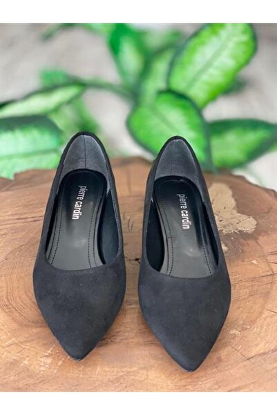 Pierre Cardin Siyah Süet Taşlı Ayakkabı (51198)