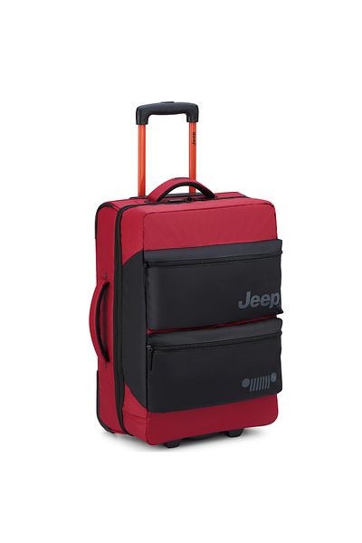 Jeep Js006B 55 cm Softcase 2-Wheel Trolley Duffle Tomato