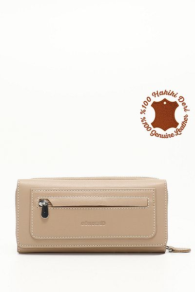 GÖNDERİ(R) VİZONA BROWN Genuine Leather Women's Wallet 06134